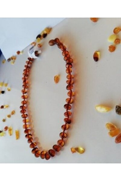 Baby Tooth Necklace (nuggets Cognac)