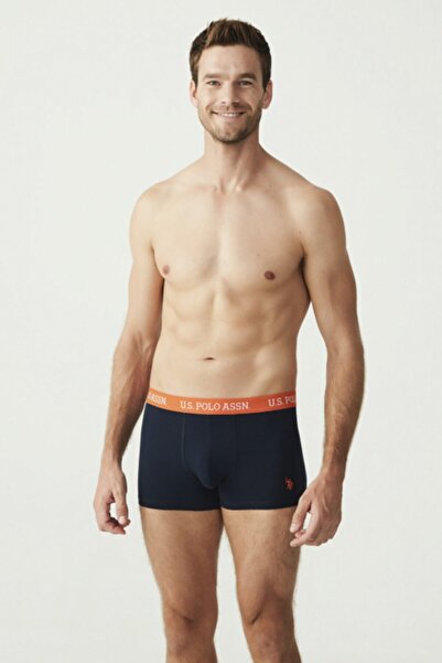 U.S. Polo Assn. Base. Polo Men's Cotton Strech Short 3-Piece Navy Blue Boxer ...