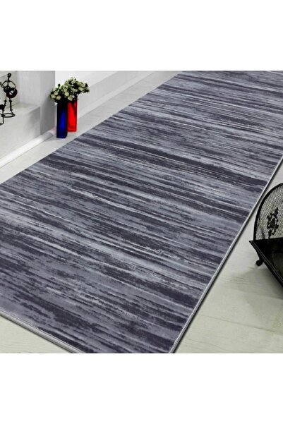 Dijidekor Level Gri Kaymaz Taban Yıkanabilir Kesme Yolluk Salon Koridor Banyo...