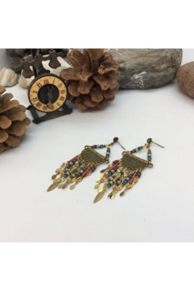 Porsuk Alternatif El Yapımı Etnik Otantik Bohem Küpe