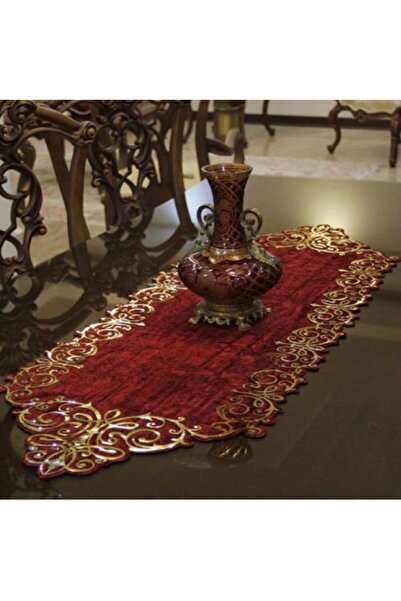 Diva Home عداء مخملي جلد فاخر 100x33 سم