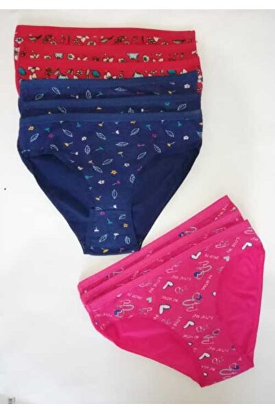 Dondeza Chiloți de bikini din bumbac pentru femei 9 buc