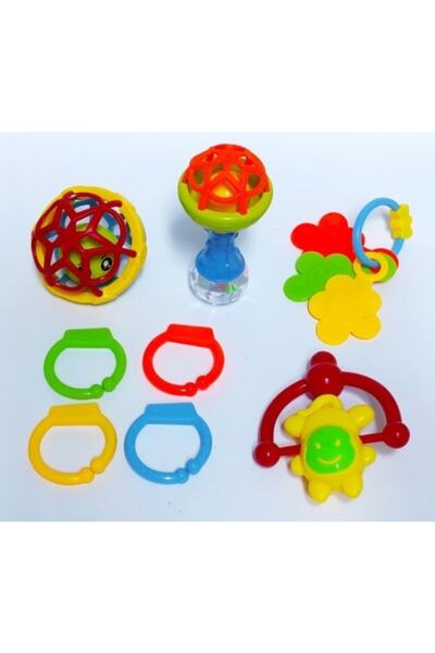 Brother Toys مجموعة خشخيشة وعضاضة وكرة خشخيشة وحلقات إضافية