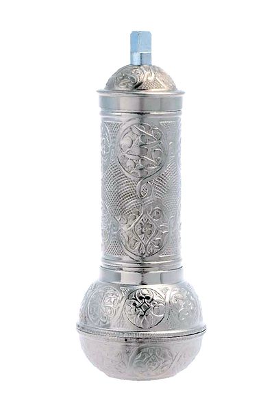 BAZAAR 4 Ottoman Nostalgic Coffee And Spice Hand Grinder Bulk Silver Color
