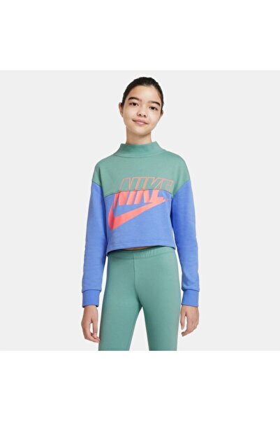 Nike Παιδικό Αθλητικό Φούτερ Κοντό Μανίκι από Φρεντς Τέρι S / 8-10 ετών