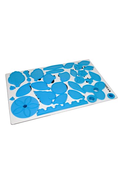PASTRY PLANET Şeker Hamuru Çiçek Modelleme Seti Mavi Cutter Set