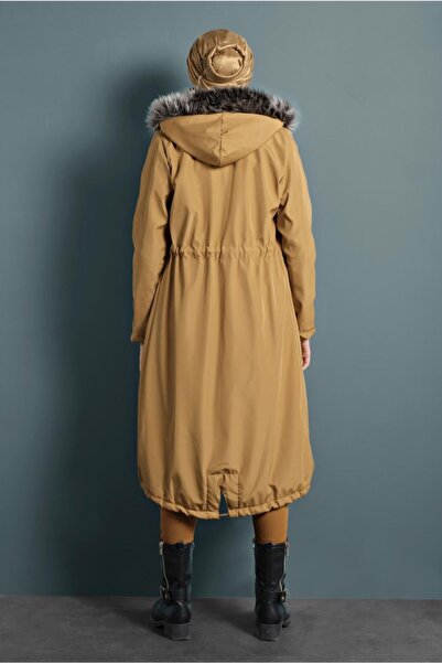 TRENDTESETTÜR Hooded and Waist Drawstring Coat 5021