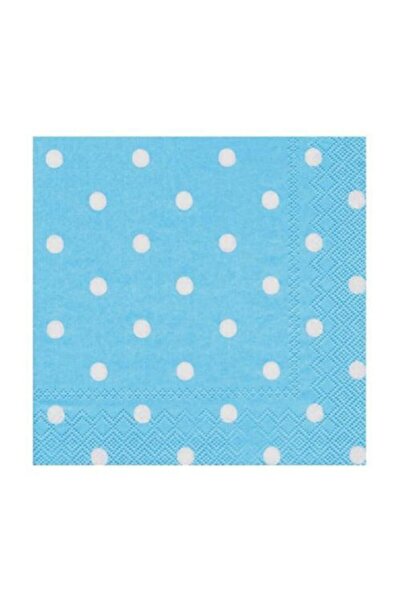 Happyland منديل منقط أزرق 33x33 سم 20 قطعة