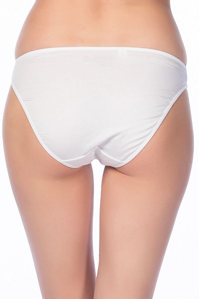 Kom Chiloți de bază din bumbac alb, pachet de 2
