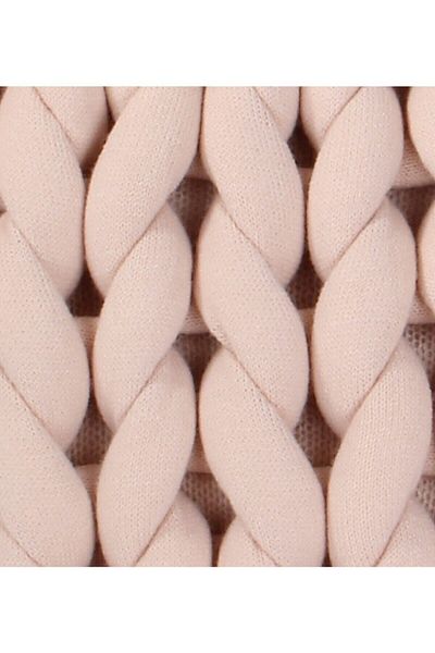Betires Home Chunky Hand Knitted Pillow Powder