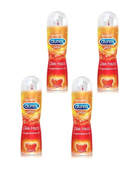 Durex Su Bazlı Çilekli Kayganlaştırıcı 50 ml 4 Adet