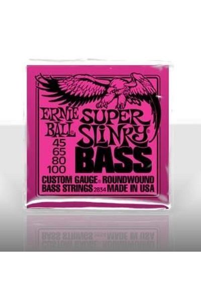 Ernie Ball P02834 Super Slinky Nickel 45-100 (4 Strings) Bass Guitar String