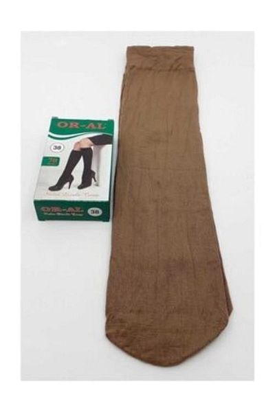 Oral Çorap Women's Bronze Opaque Knee-high Socks 6 Pieces from 70