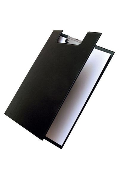Omnixer Covered Secretaryhood A4 Black Color PVC Material Secretary Base LDR-06
