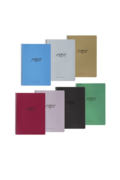 KESKİN COLOR Free Platinum A5 80 Yaprak Çizgisiz Plastik Kapak Spiralli Defter