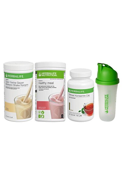 Herbalife Shaker Hediyeli Aylık Set-8 Vanilyalı +1ad Ahududu Shake+ 100gr Kla...