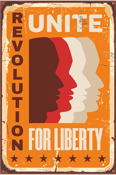 Hayat Poster Ρετρό Επανάσταση Ελευθερία Ξύλινη αφίσα