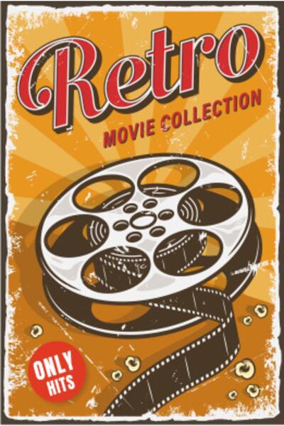 Hayat Poster Συλλογή ταινιών κινηματογράφου ρετρό ξύλινη αφίσα