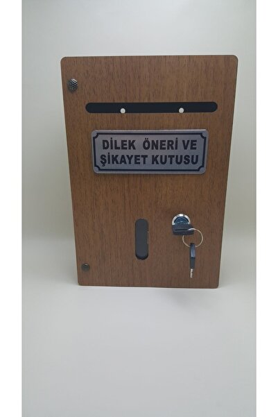 hediyelikevi Büyük Boy Ahşap Dilek Öneri Şikayet Kutusu