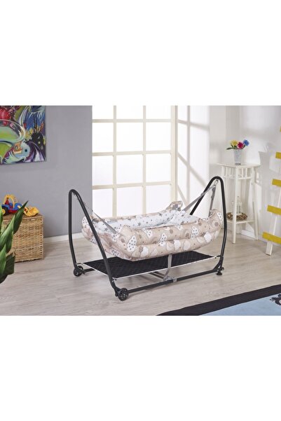 Rumiki Lüks Kolay Kurumlu Pratik Sallanır Bebek Hamak Beşik Kahverengi