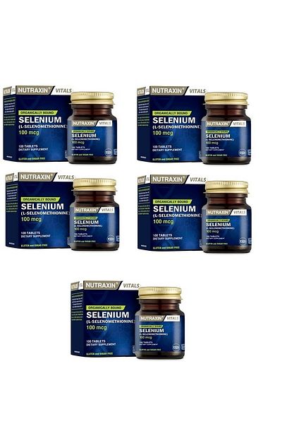 Nutraxin Selenium 100 Tablets X5 - Sugar Free