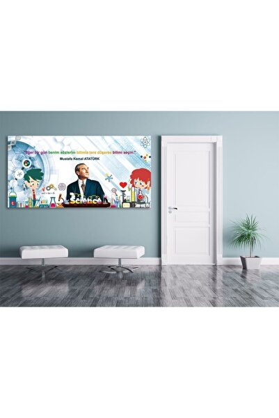 okul posterleri Atatürk Ve Bilim Okul Posteri