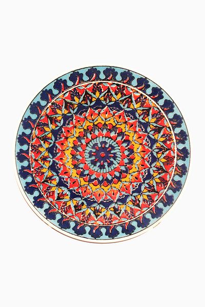 Eren Çini Seramiği Ceramic Tile Patterned Trivet