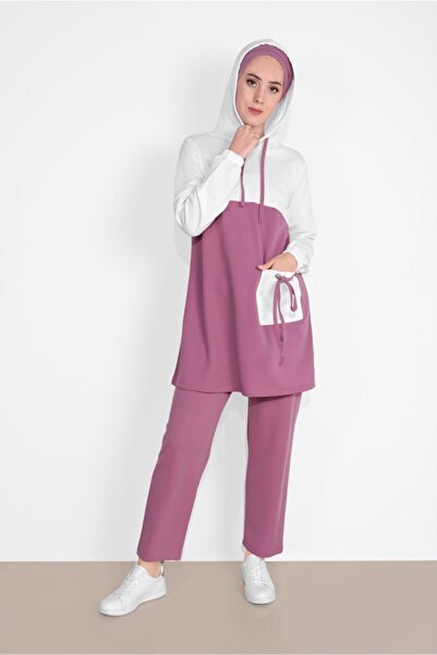 TRENDTESETTÜR Γυναικεία Κρέμα (CREAM-ROSE) Φούτερ με λεπτομέρεια τσέπης 1116