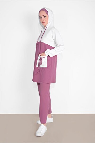 TRENDTESETTÜR Γυναικεία Κρέμα (CREAM-ROSE) Φούτερ με λεπτομέρεια τσέπης 1116