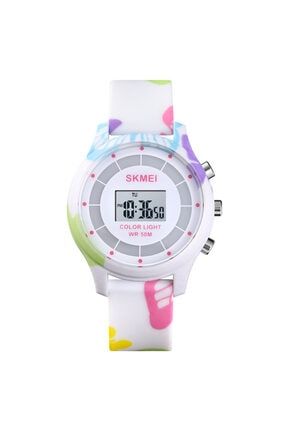Skmei Cocuk Beyaz Alarm Krono Led Isikli Ekran Kol Saati Fiyati Yorumlari Trendyol