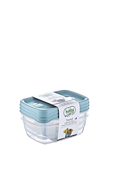 Plodna House Rectangular Trend Storage Container Set – 3 X 0.3 L