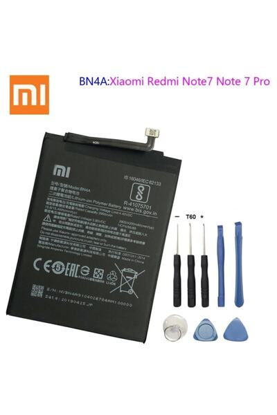 Genel Markalar VORABELA Xiaomi Redmi Note 7 Batarya & Note 7 Pro Bn4A Batarya Pil + Tamir Seti