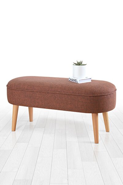 Lorencehome Lednok Bench Puf - Kiremit