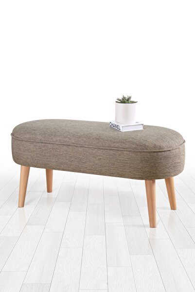 Lorencehome Lednok Bench Puf - Kahve