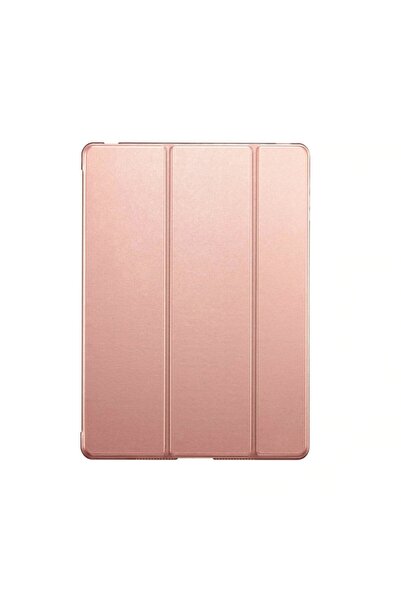 UnDePlus Huawei Mediapad T3 10 9.6 Inç Smart Case Pu Deri  Rose Gold Kılıf