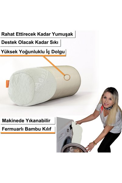 beddo Car Neck Pillow 2 Pack Auto Car Bamboo Series White