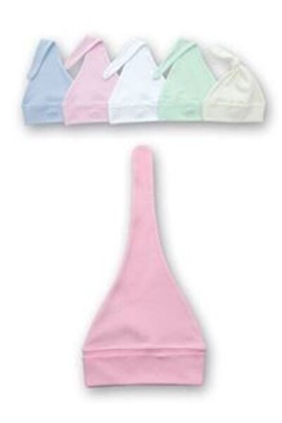 Sevi Bebe قبعة علوية برباط باللون البيج للأطفال من الجنسين