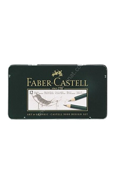 Faber Castell 9000 Dereceli Kurşun Kalem 12'li Seti Design Set