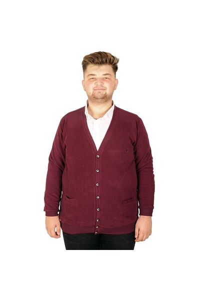 ModeXL Ανδρική ζακέτα Plum Plus Size Thessaloniki με κουμπιά 20548