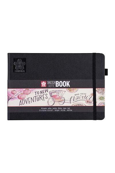Sakura Sketchbook Hard Cover Sketch Drawing Notebook Ivory Paper 15x21 Cm140 gr80 Sheets
