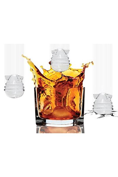 Yetkin Home Bomb Shaped 6-Cavity Silicone Ice and Chocolate Mold, Fun Design