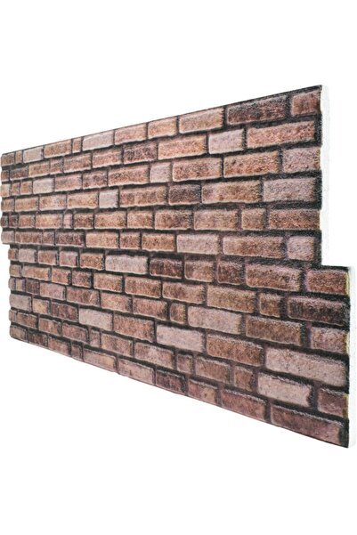 Pandekor 5 Adet (2,5M2) X Minik Taş Desenli 3 Boyutlu Renkli Strafor Köpük Du...