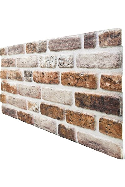 Pandekor 5 Adet (2,5M2) X Tuğla Desenli 3 Boyutlu Renkli Strafor Köpük Duvar ...