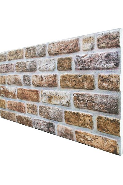 Pandekor 5 Adet X Tuğla Desenli 3 Boyutlu Renkli Strafor Köpük Duvar Kaplama ...