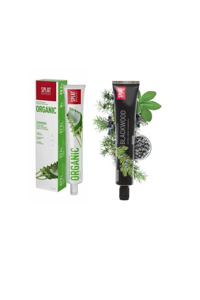 Splat Organic Toothpaste with Aloe Vera 75 ml + Blackwood Toothpaste 75 ml