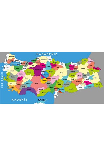 okul posterleri Türkiye Political Map