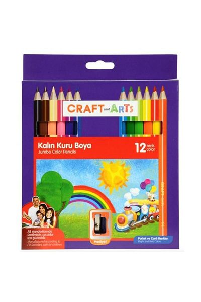 Umix Umıx Craft And Arts Jumbo Dry Paint 12 Pack Cakb-j12