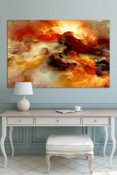 Nazenin Design Soyut Tablo Renklerin Dansı Kanvas Tablo (140x100 Cm Ölçü) Dev Boyut