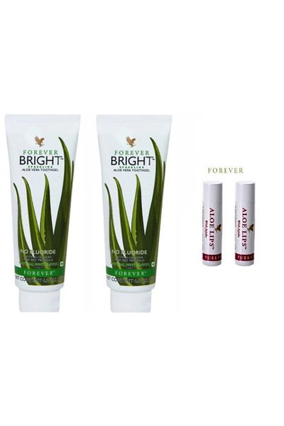 Forever Toothpaste 2 Pieces and Aloe Lips 2 Pieces