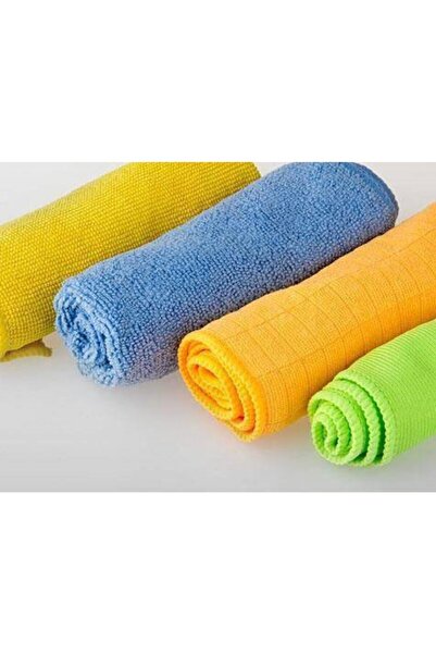FırsatVar Banyonuz Için Mikrofiber Silme Temizlik Bezi 4 Adet Bez